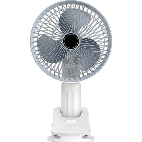 Ventilador De Escritorio - 20 Cm - Ajuste De Inclinacion - Blanco - 1 Unidad (1/5)