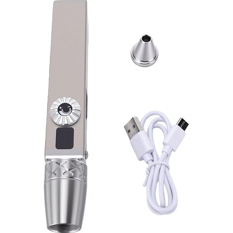 Lampe torche d'identification Jade, blanche et jaune, 365 nm et 395 nm, 4 sources lumineuses, intensité variable en continu, ultra-lumineuse, pour évaluation professionnelle (1/5)