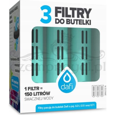 Filtri acqua dafi filter refill senza BPA tappo incluso (1/3)