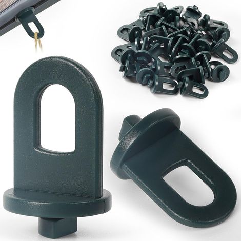 Confezione da 50 clip per serre  Installazione facile  Fissaggi in plastica per serre  Clip multiuso