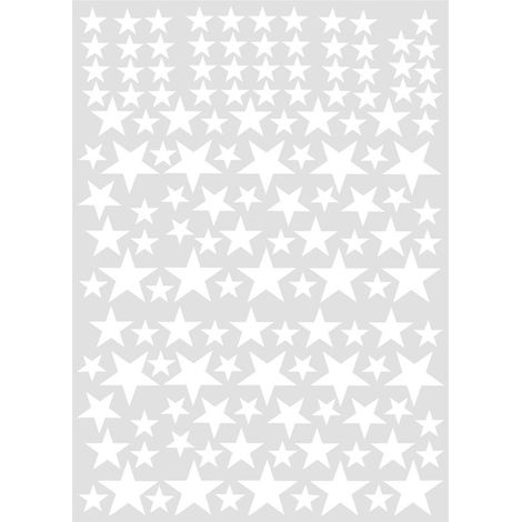 150 pièces amovible bricolage autocollant mural PVC vinyle Art décalcomanie salon décoration de la maison blanc