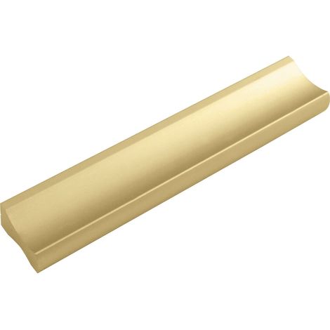 Poignée de meuble LA 64 mm – Poignée de tiroir plate Largeur 90 mm – Idéal pour tiroirs aluminium doré mat (1/2)