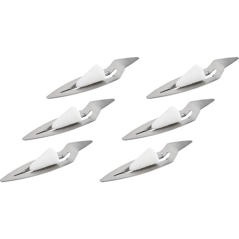 APS 65070 - Set di 6 mini pinze per zucchero, in acciaio INOX (1/2)