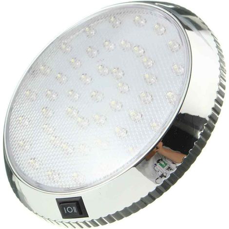 Plafonnier LED 12 V - Éclairage Intérieur Caravane Camping-Car - Spot Lecture avec Interrupteur ON/OFF - 46 LED - Dimensions 12,8 x 2,1 cm (1/5)