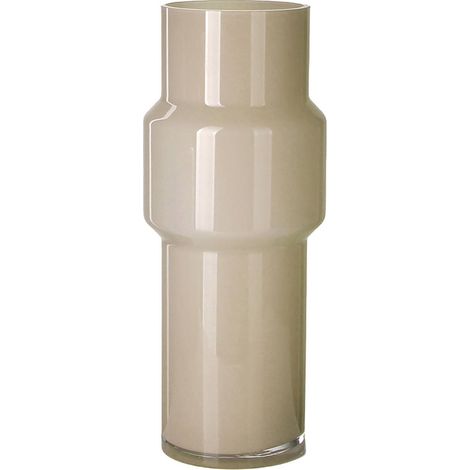 Vase beige en verre pour fleur seule - beige (1/2)