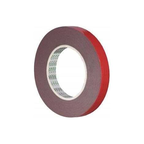 Rouleau de ruban adhésif acrylique double face 9 mm 5 m 1 pièce. (1/4)
