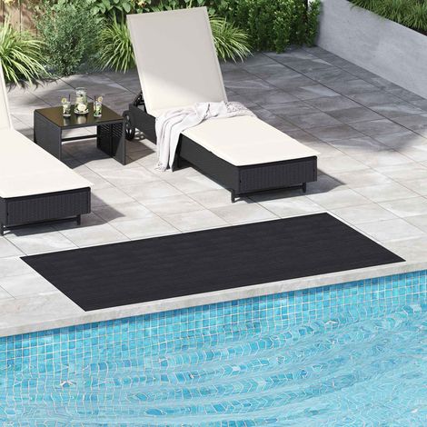 vidaXL Tapis de sol Noir 1 x 2 m Caoutchouc (1/5)