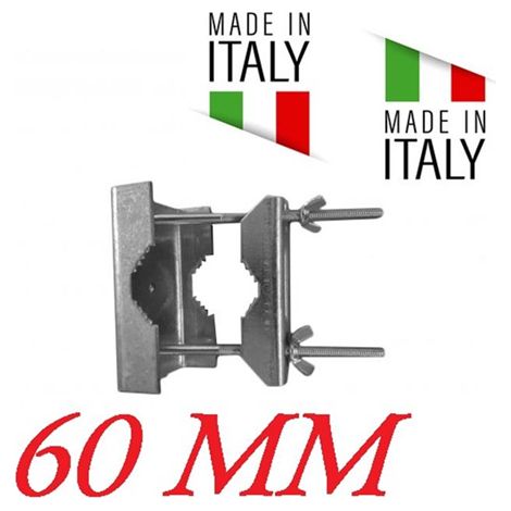 Staffa A Ringhiera Per Antenna Per Palo 30 60Mm Made In Italy Zincato