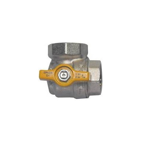 VALVOLA A SFERA AD ANGOLO FF C/FARFALLA PER GAS Misura: 1/2"  DN 15