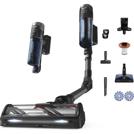 Aspirateur Balai sans Fil, Tête Aqua Lavante, Puissance 150AW, Autonomie 60min, Fabriqué en France RH9LC0WO, Bleu (1/5)