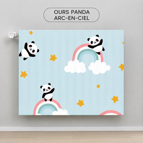 Housse de protection pour radiateur élastique motif Panda arc-en-ciel (86-110 cm) 86-110 réf 3720 1 kg – Livraison gratuite