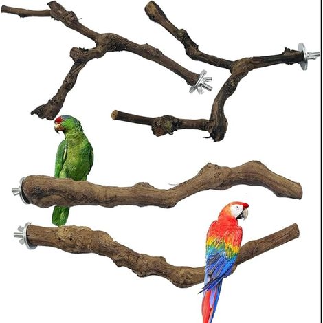 Wooden Perch Toys Bird Hanging Toy, Wood Feet Perches, Swings, Ladders (1/5)