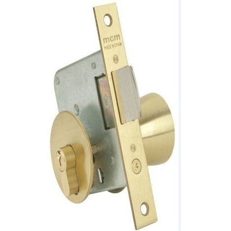 Cerradura Madera Embutir 22X60Mm 1561/3-60 Laton Pomo Canto Cuadrado Mcm