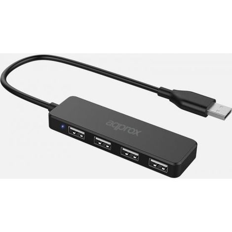 El APPC46 es un Hub USB 2.0 que incluye 4 puertos USB 2.0 hasta 480Mbps. Diseñado
para aumentar la conectividad de tu PC.
Especificaciones:
-Salida US