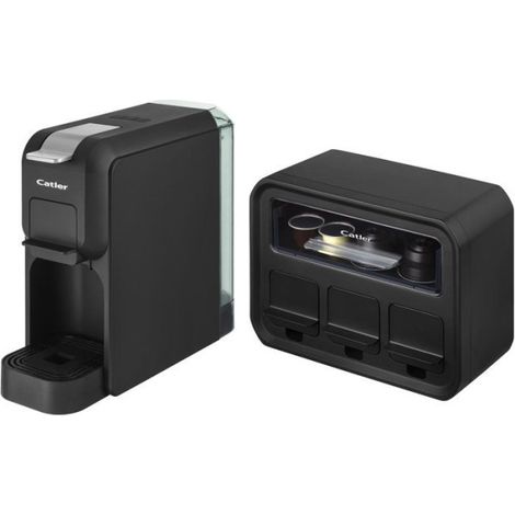 Machine à café à dosettes CATLER Porto ES 721 - Compatible Dolce Gusto - Nespresso - Boîte de rangement capsules - Noir (1/5)