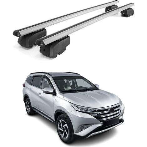 OMAC Aluminium Dachträger Querträger für Toyota RAV4 V 2019-2025 – City Crash – ISO/PAS 11154:2006 – Abschließbar – Max. 75 kg – 2 Stangen Silber (1/5)