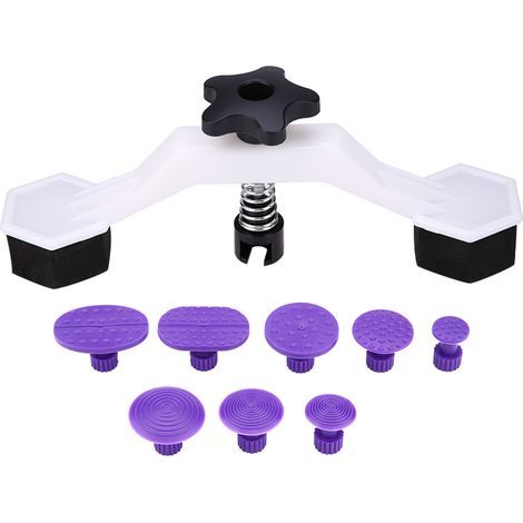 Kit d'outils de réparation sans peinture pour carrosserie de voiture 1 extracteur de type pont 8 onglets d'extracteur de colle (1/5)
