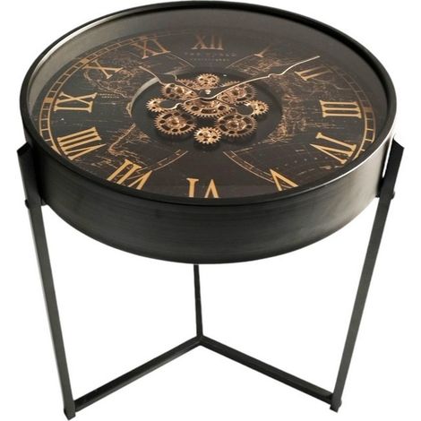 Gear Clock Table - L49 x W55 x H59 cm