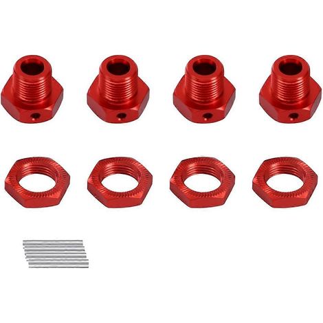 Kit d'écrous hexagonaux de moyeu allongés de 6 mm en alliage d'aluminium 17 mm pour pièces de mise à niveau ARRMA Kraton 4s Outcast 4s (1/5)