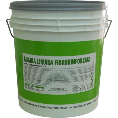 20 kg guaina liquida fibrorinforzata grigia impermeabilizzante liquido (1/3)