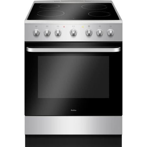 Cuisinière vitrocéramique 60x60 cm – Four multifonction 65L – 9 modes de cuisson – Classe énergétique A – Gril 1500W – Alpecin