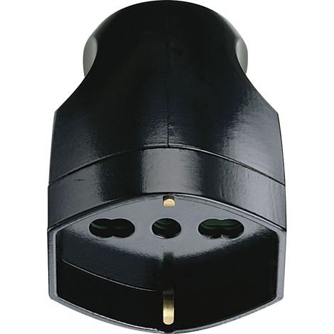 VIMAR - 00225 Universelle 2P+T 16A Axialsteckdose, schwarz