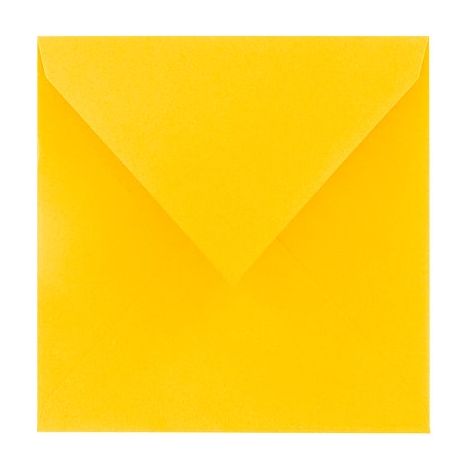 Enveloppe Pollen Clairefontaine jaune pastel 165 x 165 mm - Paquet de 20