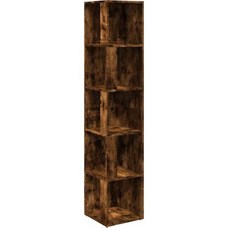 Maison Exclusive - Mueble esquina madera contrachapada roble ahum