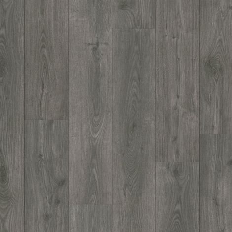 Décoweb – Parquet stratifié chêne naturel coal – Clic 5G – 2,131 m² – Résistant aux pièces humides – Pose flottante facile (1/5)