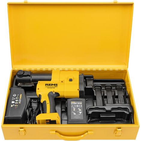 REMS Sertisseuse sans fil 22V ACC Connected en Coffret métallique (1/3)