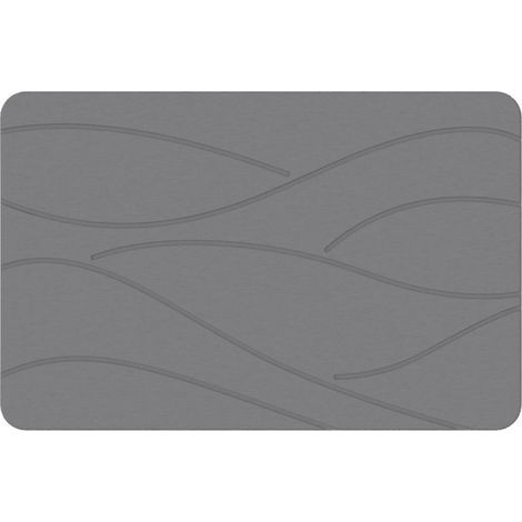 Tapis de sol en terre de diatomées gris foncé, 60390,9cm, tapis/moquette de salle de bain antidérapant et absorbant. (1/5)