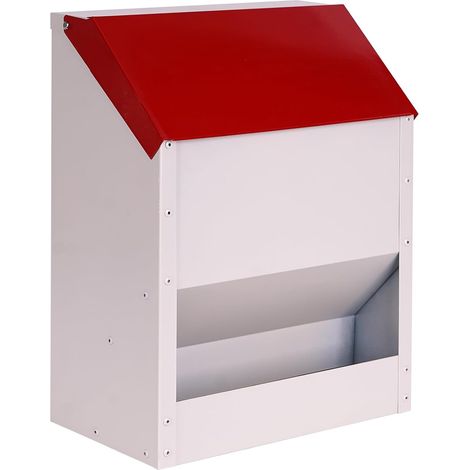 Mangeoire Automatique pour Poulets 10Kg Mangeoire à Poulets Suspendue Avec Couvercle Mangeoire à Poulets pour Volailles Poulets Canards (1/5)
