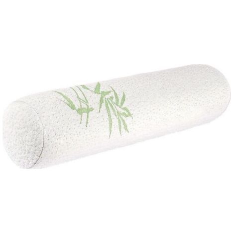 Oreillers cylindriques en bambou pour tour de cou cervical avec housse amovible et lavable pour dormir, voyage, yoga, jambes, dos et lombaires, 45,7 x 10,2 cm (1/5)