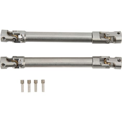 Arbre de transmission RC 117mm en acier inoxydable pour voiture Traxxas 1/10, paire de cardans pour crawler RC (1/5)