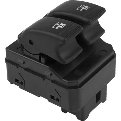 Jeu de 4 couvre-interrupteurs de vitres électriques pour Aveo LS, garniture de remplacement en ABS noir, protection intérieure de porte, accessoires auto compatibles Chevrolet. (1/5)