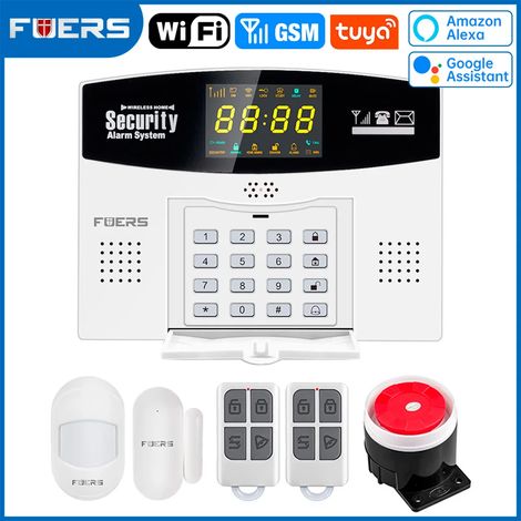 (Pack 1) Système d'alarme antivol Wi-Fi/GSM pour maison connectée avec écran LCD couleur (1/5)