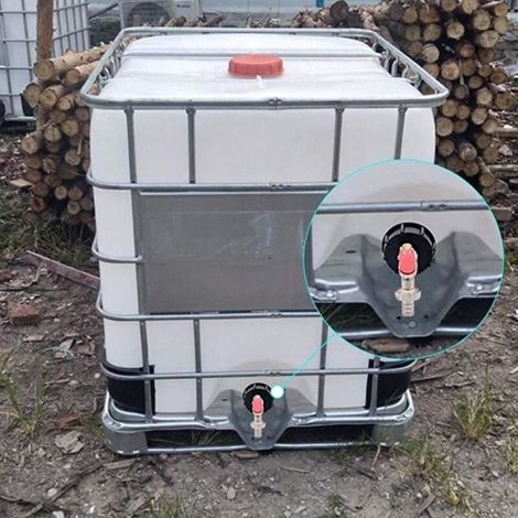 Robinet de vidange IBC - MARQUE - S60X6 - Raccord pour tuyau - Plastique haute qualité - Diamètre 60mm (1/3)