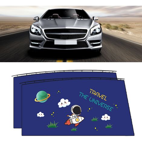 Pare-soleil de voiture, protection solaire et thermique, fixation magnétique, universel pour vitres intérieures et latérales, Space Travel 9603A (1/2)