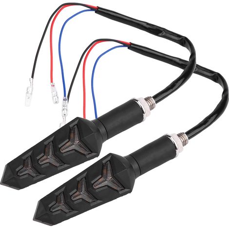 Paire de feux clignotants LED en forme de Y pour moto, indicateurs universels (1/5)