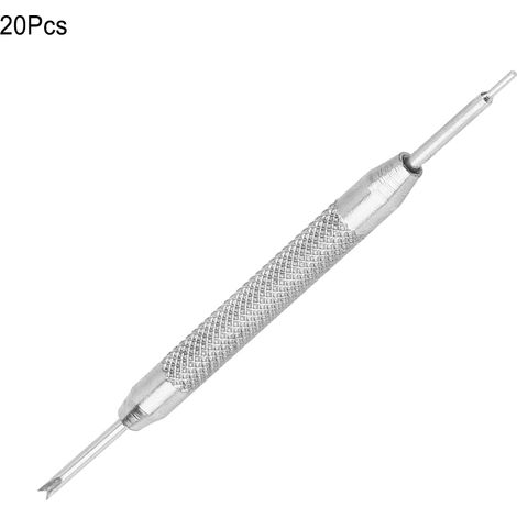 20 outils d'extraction de barrettes à ressort double tête pour horloger et réparation de montres (82 mm). (1/5)