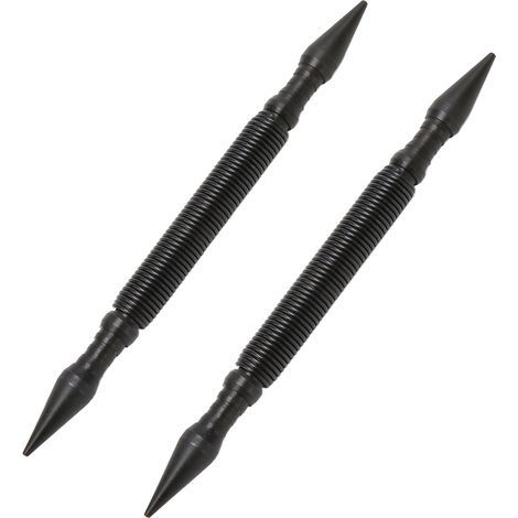 2 Pièces Poinçon à Ressort Double Tête 1/32 et 1/16 Pouce, Poinçon de Centrage et Enfonce-Clou sans Marteau, Force de Frappe 3500 PSI (1/5)