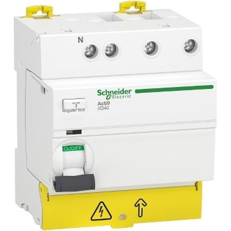 Schneider Electric A9 IID40 3PN 40A 30MA A TYPE (A9R43740)