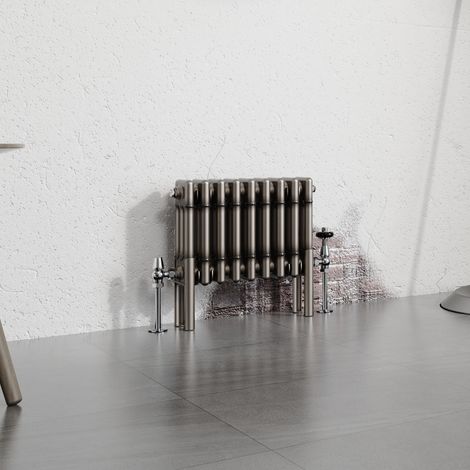 Warmehaus Traditional Radiator Raw Metal 300x427mm Triple Column (1/5)