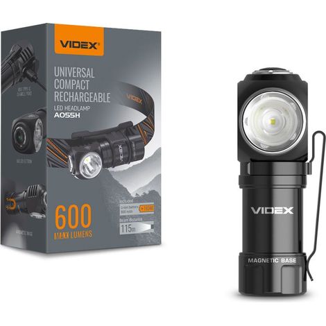 Lampada frontale tattica LED 10W 600lm IP68 Videx (1/5)