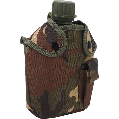 1L Wide Mouth Portable PE Sports Bottle (Camouflage) (1/5)