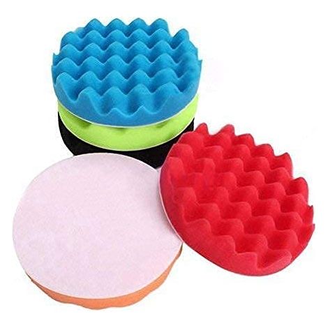 7pcs 5/6/7in éponge Polissage épilation à la Cire de Polissage Polissoir composé Kit Voiture + kit Adaptateur M14 Foret(6 in) (1/5)