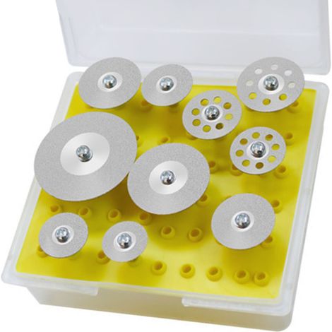 10 disques abrasifs diamantés pour le polissage du carrelage, du verre et des carreaux de céramique, finition argentée. (1/5)