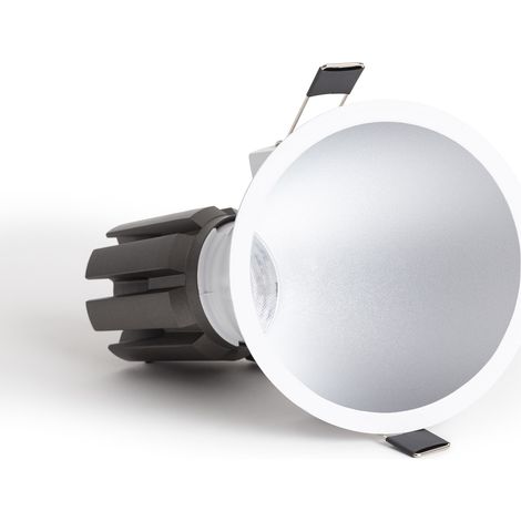Spot Downlight LED 9W / 12W Conique Inclinaison 20º Areni Coupe Ø 100 mm 2700K Gris Blanc chaud 9 W (1/5)