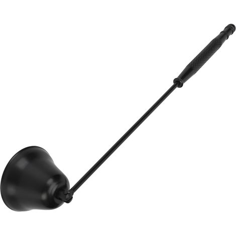 Éteignoir de bougie en acier inoxydable noir, coupe-flamme vintage à long manche, extincteur de mèche réutilisable pour chandelles et bougies (1/5)