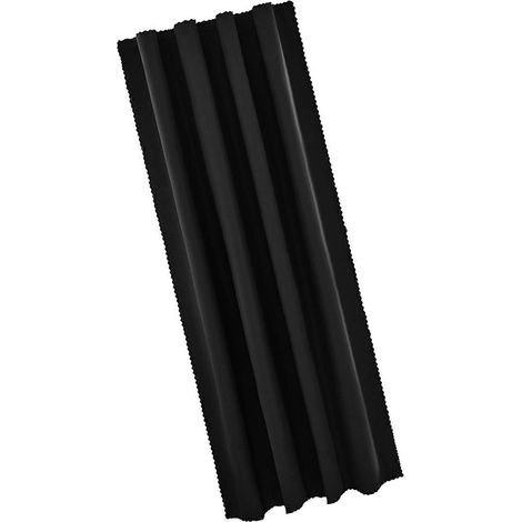 Rideaux occultants et antibruit en polyester thermique isolant, noirs, pour chambre ou bureau, pour plus d'intimité (1/4)
